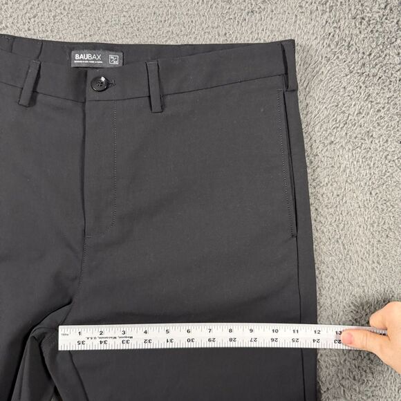 Baubax Pants Mens 36x32 Black Athletic Fit Stain Water Resistant Chino Stretch - Picture 10 of 13